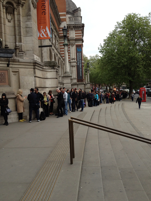 The queues assembling every morning during the recent David Bowie exhibition at London’s Victoria and Albert Museum testified not only to the Thin White Duke’s global following but also to London’s popularity as a tourist destination. Image: Auction Central News.